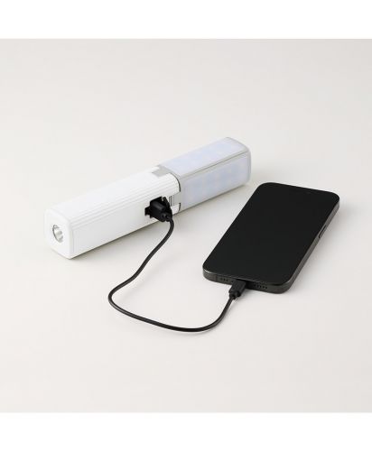 マークレススタイル(MARKLESS STYLE)ランタンにもなるUSBハンディライト/緊急用モバイルチャージャーとしてスマートフォンを充電
