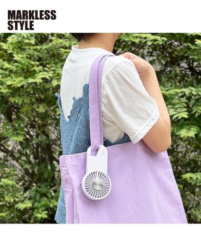 マークレススタイル(MARKLESS STYLE)冷却プレートフラットＵＳＢハンデイファン/カバンやリュックに簡単に取り付けて持ち運ぶことができ、いつでもどこでも涼しさを得られる携帯扇風機