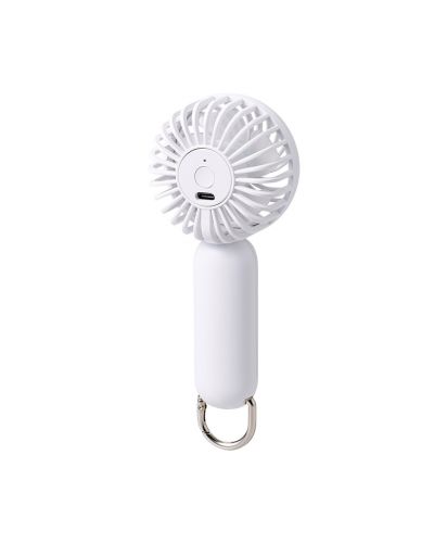 マークレススタイル(MARKLESS STYLE)カラビナ付コンパクトハンディファン（準固体使用）/Type-Cケーブル付属（300mm）で充電可能