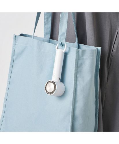 マークレススタイル(MARKLESS STYLE)冷却プレートカラビナUSBハンディファン（リン酸鉄使用）/可動式カラビナが付いているのでバッグなどに取り付けOK