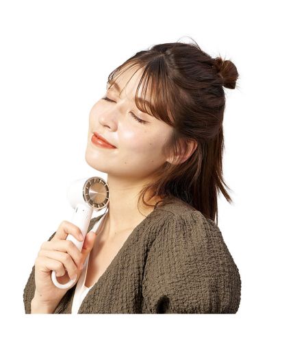 マークレススタイル(MARKLESS STYLE)冷却プレートカラビナUSBハンディファン（リン酸鉄使用）/ボディはスティック状で握りやすい
