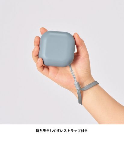 マークレススタイル(MARKLESS STYLE)スクエアUSBエコカイロ/持ち歩きしやすいストラップ付き