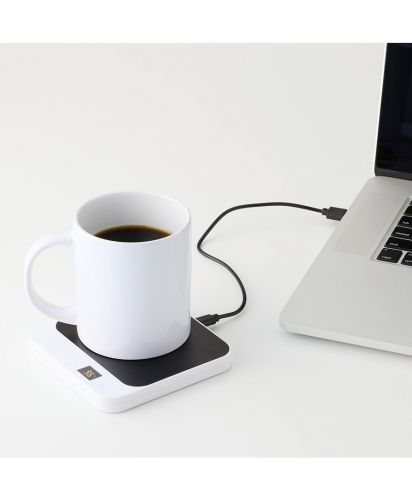 マークレススタイル(MARKLESS STYLE)USBカップウォーマー　スクエア/オフィスや自宅で快適に飲み物を保温。