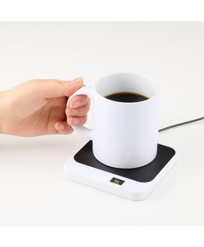 マークレススタイル(MARKLESS STYLE)USBカップウォーマー　スクエア/カップの飲み物を快適に保温、温度調整も可能。