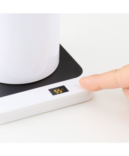 マークレススタイル(MARKLESS STYLE)USBカップウォーマー　スクエア/温度調節3段階、温かい飲み物を維持する便利なアイテム。