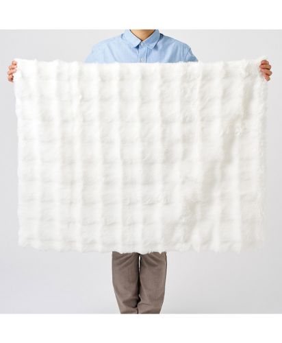 マークレススタイル(MARKLESS STYLE)ふわとろブランケット（巾着付）/	本体／約W1000×750（mm）