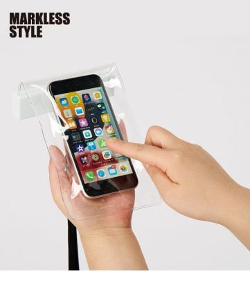 マークレススタイル(MARKLESS STYLE)モバイルウォータープルーフポーチ６.９インチ/6.9インチ全面ディスプレイスマホ対応