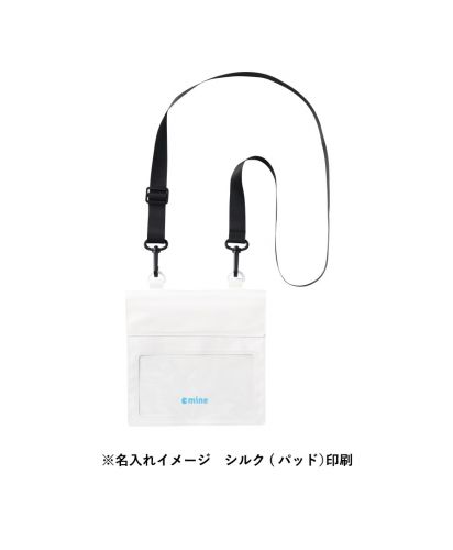 マークレススタイル(MARKLESS STYLE)モバイルウォータープルーフサコッシュ/※名入れイメージ シルク (バッド)印刷