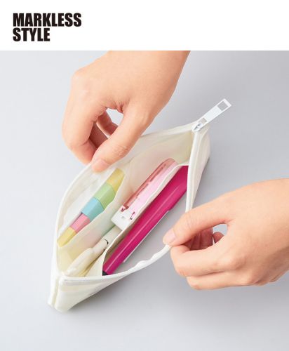 マークレススタイル(MARKLESS STYLE)らくらく仕分けペンケース/カラフルな文房具や小物が整理整頓できる便利なポーチ