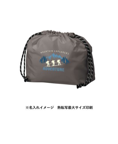 ファインライトポリマルチ巾着/※名入れイメージ 熱転写最大サイズ印刷
