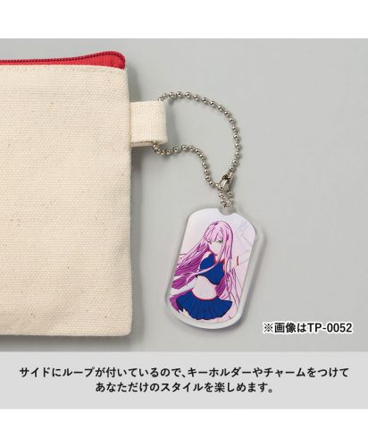 マークレススタイル(MARKLESS STYLE)カラーファスナーキャンバスロングポーチ/サイドにループが付いているので、キーホルダーやチャームをつけてあなただけのスタイルを楽しめます。※画像はTP-0052