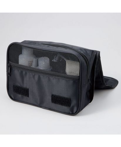 マークレススタイル(MARKLESS STYLE)3段式ハンギングポーチ/洗面用具や小物を収納したままコンパクトにまとめられ、持ち運びやすい設計で旅行や出張時の整理に便利