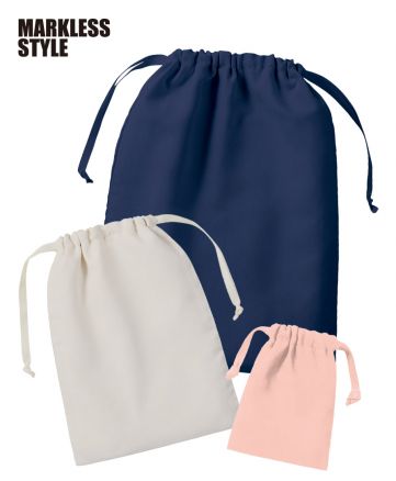 マークレススタイル(MARKLESS STYLE)スウェード風巾着/3サイズ展開