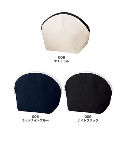 MARKLESS STYLE(マークレススタイル)キャンバス シェルポーチ/展開カラー