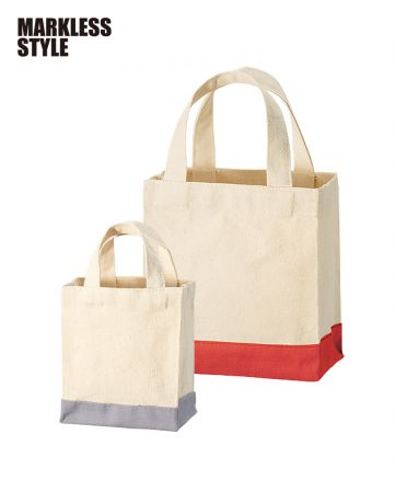 MARKLESS STYLE キャンバススクエアトート(TR-1108)(XXS)グレー、(TR-1110)(XS)レッド