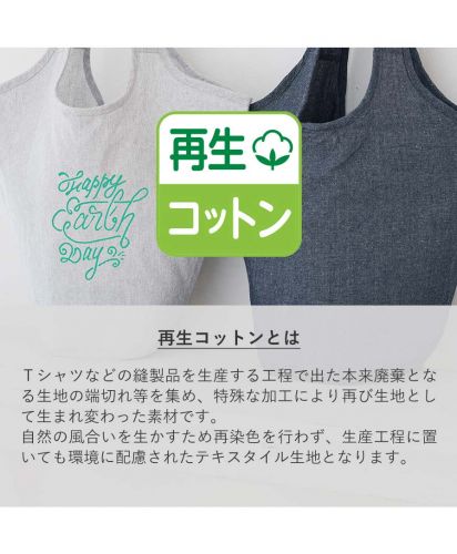 MOTTERU クルリト マルシェバッグ(再生コットン)/ 再生コットンについて