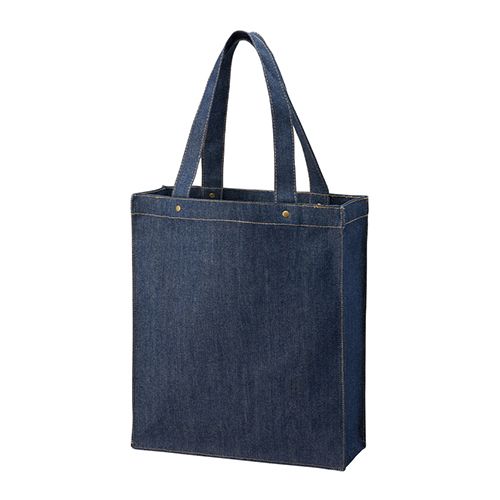 デニムボックススタッズトートが業務価格で最安級-名入れ可能な無地