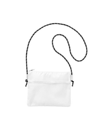 MARKLESS STYLE(マークレススタイル)メッシュポケットサコッシュ/044 ホワイト表側