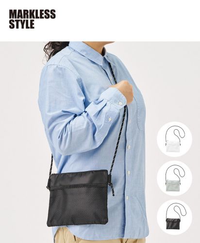 MARKLESS STYLE(マークレススタイル)メッシュポケットサコッシュ