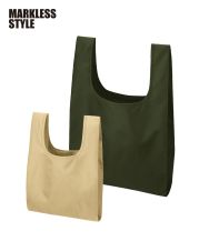 マークレススタイル(MARKLESS STYLE)リップストップマルシェバッグ/2size(L:025 カーキ,M: 028 ベージュ)