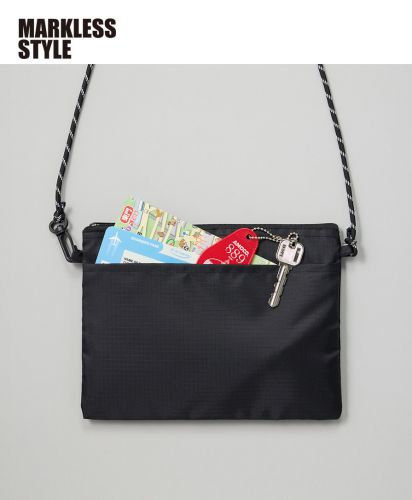 マークレススタイル(MARKLESS STYLE)リップストップポケットサコッシュ/使いやすさとデザイン性にこだわったリップストップサコッシュ