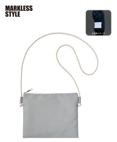 マークレススタイル(MARKLESS STYLE)リフレクターサコッシュ/暗闇で光るリフレクターサコッシュ