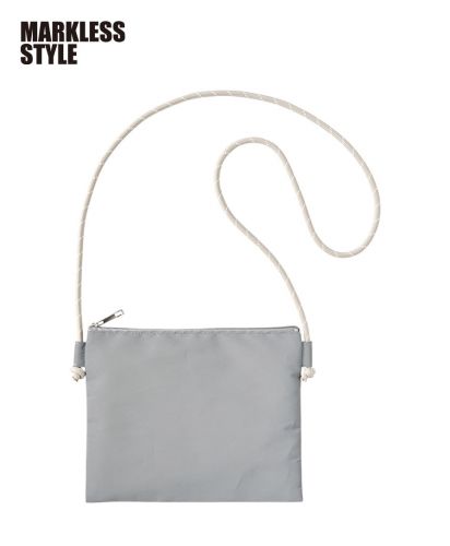 マークレススタイル(MARKLESS STYLE)リフレクターサコッシュ/ 011 グレー