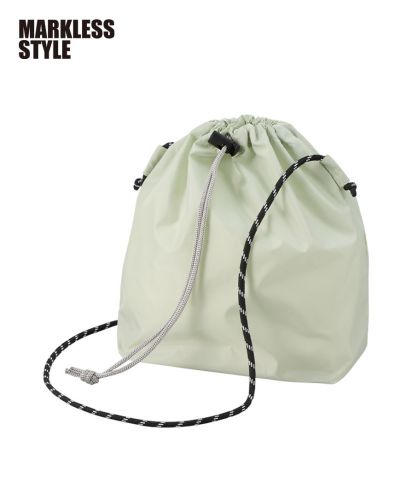 マークレススタイル(MARKLESS STYLE)ファインライトポリ巾着ショルダー/ 045 オリーブ