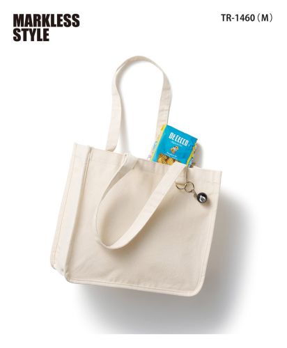 マークレススタイル(MARKLESS STYLE)キャンバスホリデートート　Ｄカン付/荷物が多い日でも、バッグの中をすっきり整理して使えます。：TR-1460（Ｍ）