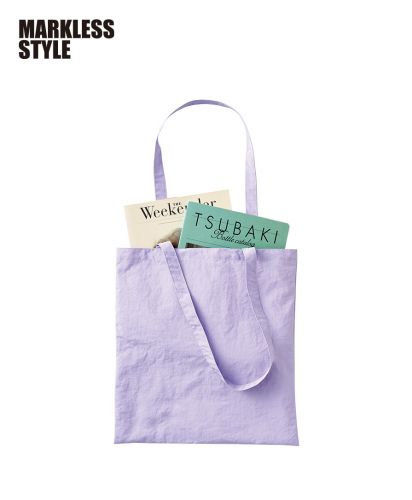マークレススタイル(MARKLESS STYLE)ワッシャーナイロンシンプルトート/特有のシワ加工がポイント