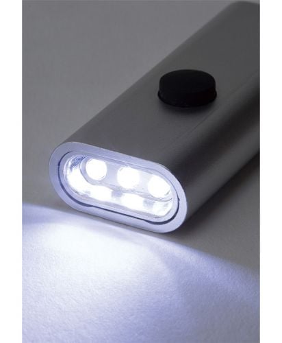 LED3灯フラットライトキーホルダー/005シルバー