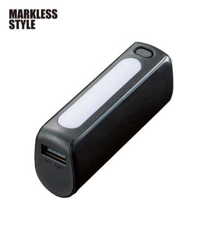 MARKLESS STYLE LEDライト付モバイルチャージャー2200(TS-1562)ブラック