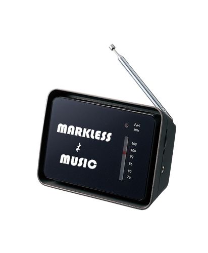 MARKLESS STYLE フロントパネルコンパクトラジオ(TS-1597)ブラック_プリントイメージ