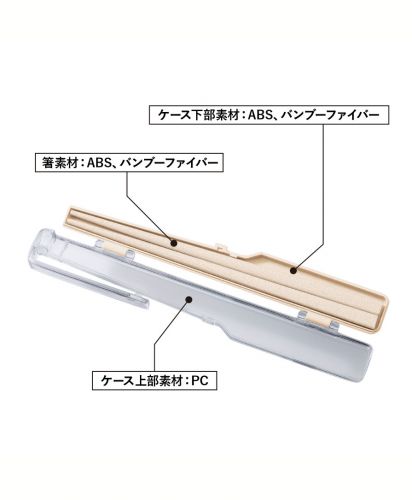 エコ箸 クリップケース（バンブーファイバー入タイプ）｜素材詳細