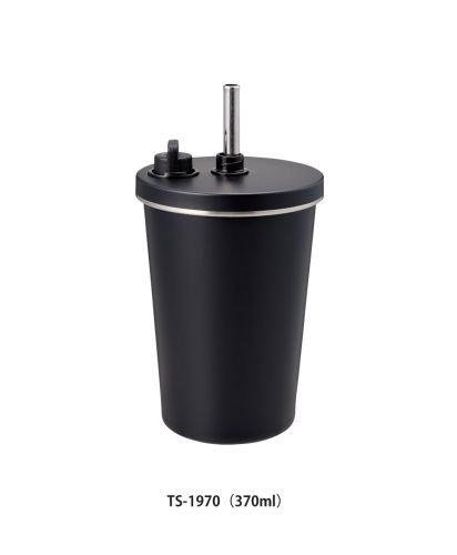 マークレススタイル(MARKLESS STYLE)ストロー付ステンレスサーモタンブラー/容量：370ml、型番：TS-1970