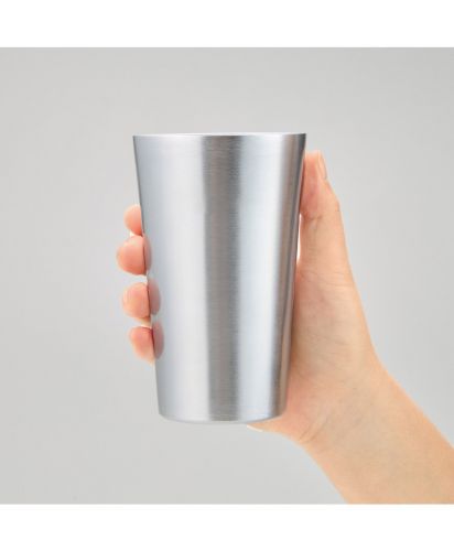 マークレススタイル(MARKLESS STYLE)アルミタンブラー450ml/サイズ比較