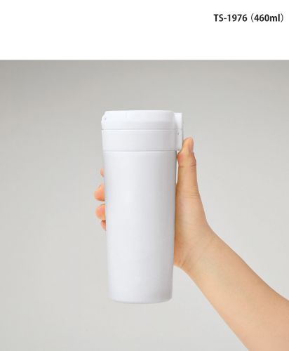 マークレススタイル(MARKLESS STYLE)ワンタッチステンレスサーモタンブラー/サイズ感：TS-1976（460ml）