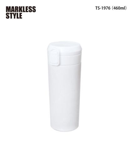 マークレススタイル(MARKLESS STYLE)ワンタッチステンレスサーモタンブラー/044 マットホワイト：TS-1976（460ml）