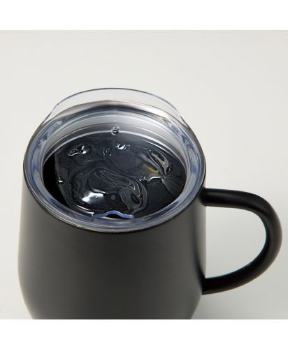 マークレススタイル(MARKLESS STYLE)フタ付ラウンドボトムサーモステンレスマグ/オフィスやご自宅など、毎日の卓上使いに便利なステンレスマグです。