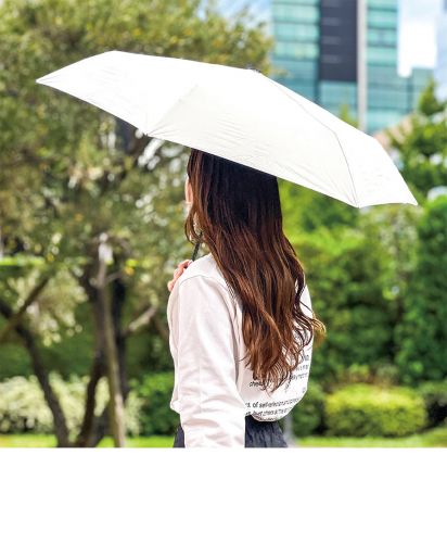 MARKLESS STYLE(マークレススタイル) 自動開閉遮光折りたたみ傘（軽量タイプ）/晴れの日も雨の日も活躍する晴雨兼用傘