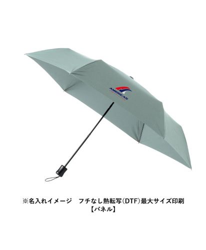 マークレススタイル(MARKLESS STYLE)ひと振り雨粒サラッとUV折りたたみ傘/※名入れイメージ　フチなし熱転写（DTF）最大サイズ印刷【パネル】