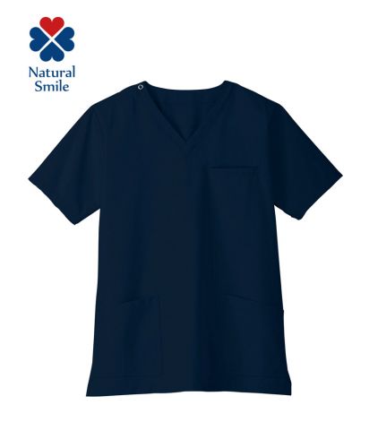 Natural Smile(ナチュラルスマイル)ユニセックススクラブ/8 ネイビー