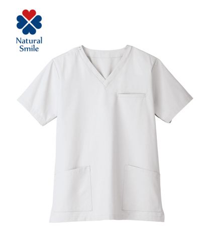 Natural Smile(ナチュラルスマイル)ユニセックススクラブ/2 グレー