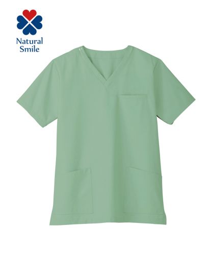 Natural Smile(ナチュラルスマイル)ユニセックススクラブ/21 ライトグリーン