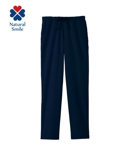 Natural Smile(ナチュラルスマイル)ユニセックススクラブパンツ/8 ネイビー