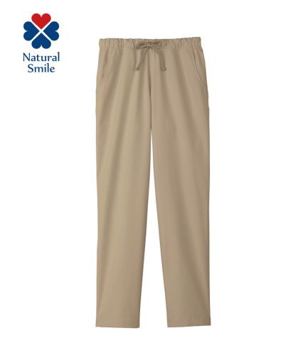 Natural Smile(ナチュラルスマイル)ユニセックススクラブパンツ/1 ベージュ