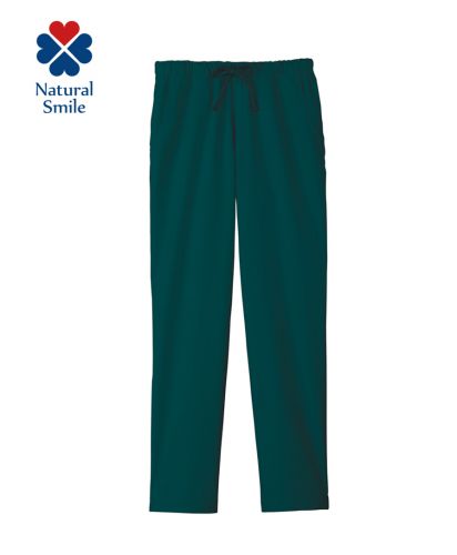 Natural Smile(ナチュラルスマイル)ユニセックススクラブパンツ/4 グリーン