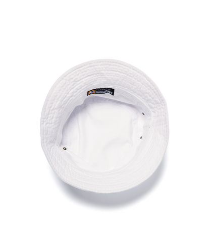 ニューハッタン(NEWHATTAN)ストライプ　バケットハット(Stripe Bucket Hat)/INSIDE:WH ホワイト