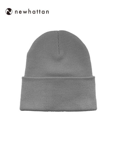 NEWHATTAN(ニューハッタン)プレーンニットキャップ/LY ライトグレー