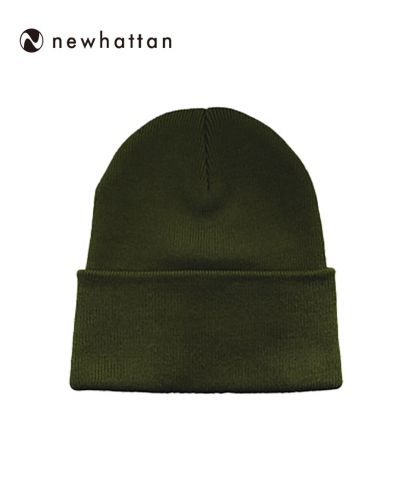 NEWHATTAN(ニューハッタン)プレーンニットキャップ/OG オリーブ